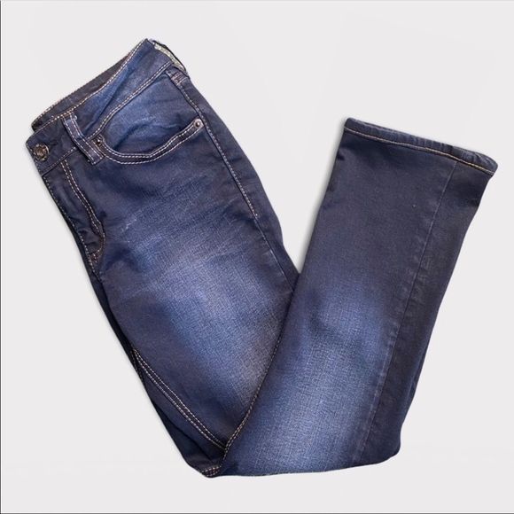 BUFFALO BLU | Faye Mid Rise Straight Stretch Jeans - Picture 1 of 6